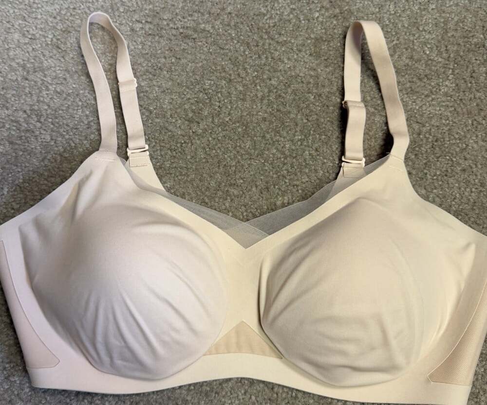 HONEYLOVE Liftwear Crossover Bra Beige Nude  - Size XL  38 D / DD X Large